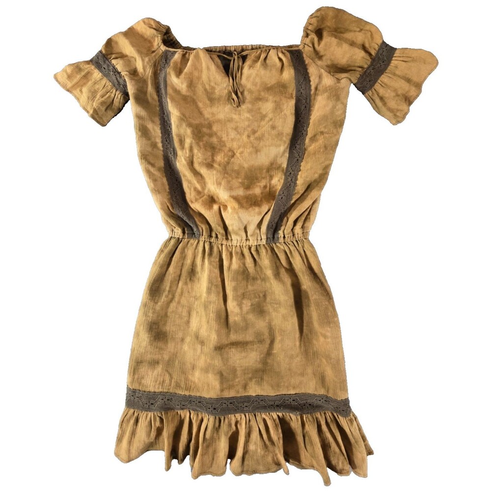 Rare Harajuku Cottagecore Japanese Peasant Dress w/ Lace Trim by MARIA